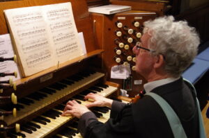 Julian Savory at the organ