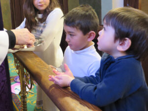 Children at altar rail